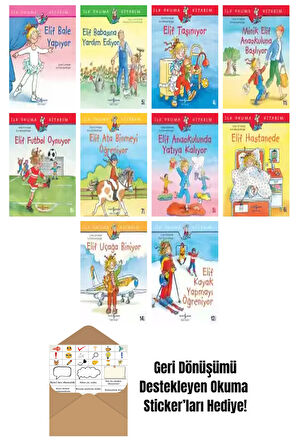 Eva Wenzel-Bürger 10 Kitap Seti + Okuma Sticker'ları
