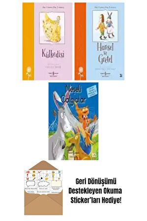Grimm Kardeşler 3 Kitap Seti + Okuma Sticker'ları