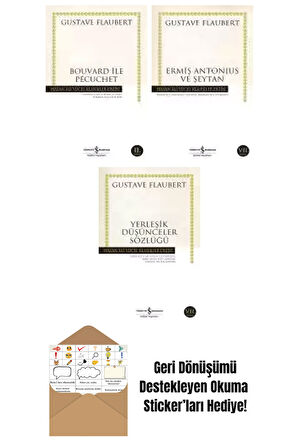 Gustave Flaubert 3 Kitap Seti + Okuma Sticker'ları