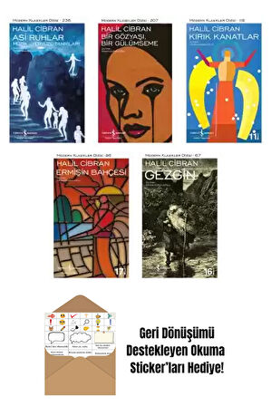 Halil Cibran 5 Kitap Seti + Okuma Sticker'ları
