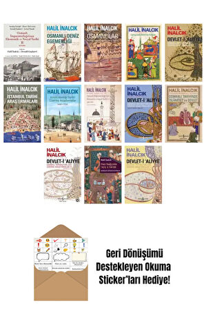 Halil İnalcık 13 Kitap Seti + Okuma Sticker'ları
