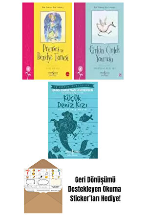 Hans Christian Andersen 3 Kitap Seti + Okuma Sticker'ları