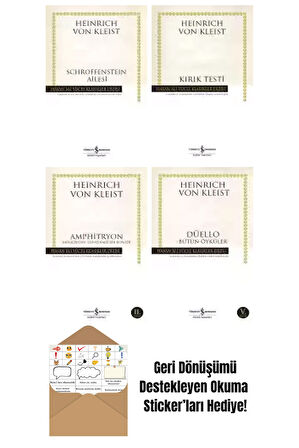Heinrich von Kleist 4 Kitap Seti + Okuma Sticker'ları