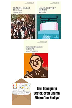 Memduh Şevket Esendal 3 Kitap Seti + Okuma Sticker'ları