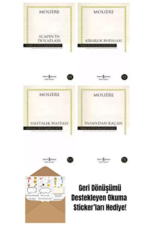 Molière 4 Kitap Seti + Okuma Sticker'ları