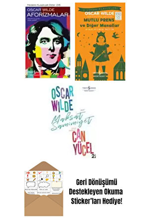 Oscar Wilde 3 Kitap Seti + Okuma Sticker'ları