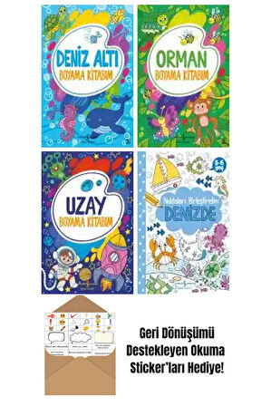 Pervin Özcan 4 Kitap Seti + Okuma Sticker'ları