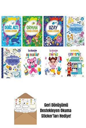 Pervin Özcan 8 Kitap Seti + Okuma Sticker'ları