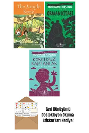 Rudyard Kipling 3 Kitap Seti + Okuma Sticker'ları