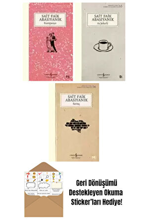 Sait Faik Abasıyanık 3 Kitap Seti + Okuma Sticker'ları