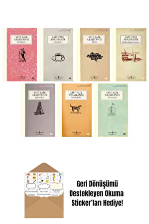 Sait Faik Abasıyanık 7 Kitap Seti + Okuma Sticker'ları