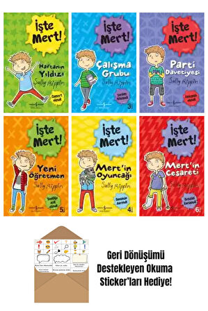 Sally Rippin 6 Kitap Seti + Okuma Sticker'ları