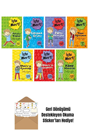 Sally Rippin 7 Kitap Seti + Okuma Sticker'ları