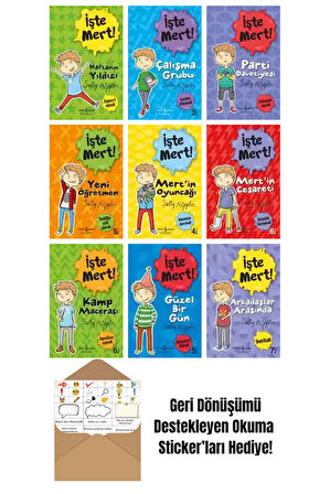 Sally Rippin 9 Kitap Seti + Okuma Sticker'ları