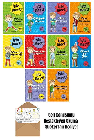 Sally Rippin 10 Kitap Seti + Okuma Sticker'ları