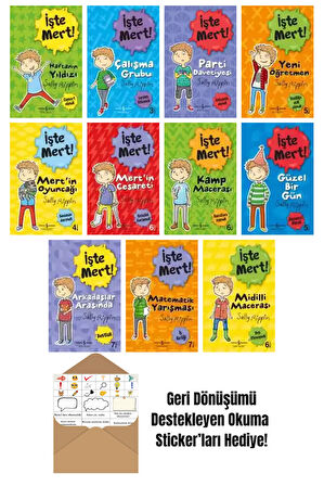 Sally Rippin 11 Kitap Seti + Okuma Sticker'ları