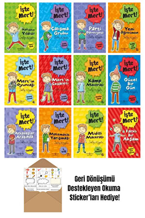 Sally Rippin 12 Kitap Seti + Okuma Sticker'ları