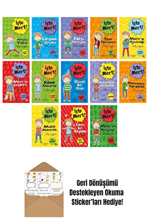 Sally Rippin 13 Kitap Seti + Okuma Sticker'ları