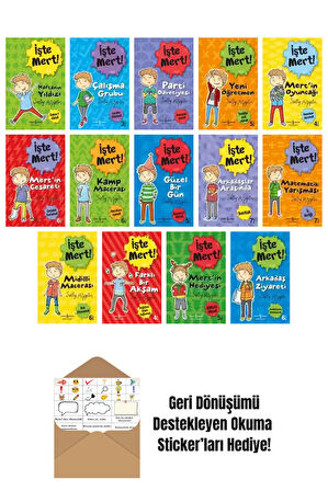 Sally Rippin 14 Kitap Seti + Okuma Sticker'ları