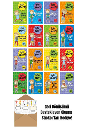 Sally Rippin 16 Kitap Seti + Okuma Sticker'ları