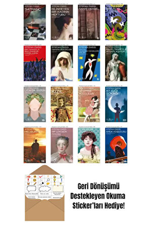 Stefan Zweig 16 Kitap Seti + Okuma Sticker'ları