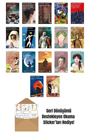 Stefan Zweig 17 Kitap Seti + Okuma Sticker'ları
