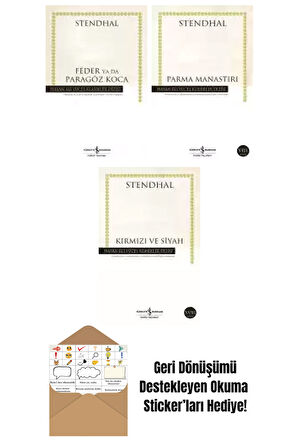 Stendhal 3 Kitap Seti + Okuma Sticker'ları