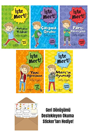 Stephanie Spartels 5 Kitap Seti + Okuma Sticker'ları