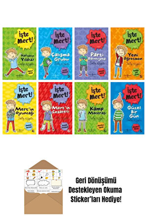 Stephanie Spartels 8 Kitap Seti + Okuma Sticker'ları