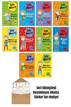 Stephanie Spartels 10 Kitap Seti + Okuma Sticker'ları