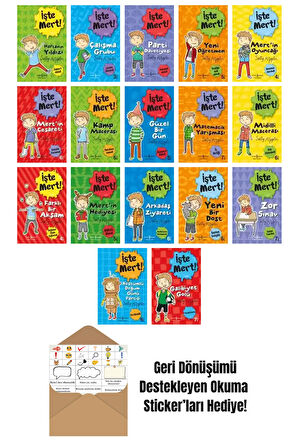 Stephanie Spartels 17 Kitap Seti + Okuma Sticker'ları