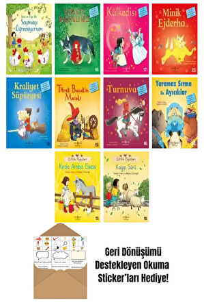 Stephen Cartwright 10 Kitap Seti + Okuma Sticker'ları