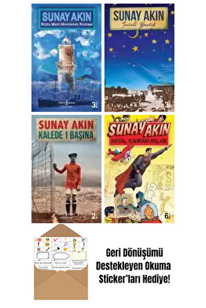 Sunay Akın 4 Kitap Seti + Okuma Sticker'ları