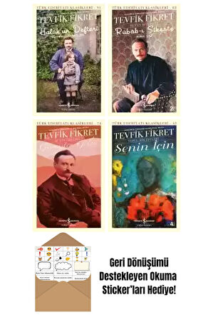 Tevfik Fikret 4 Kitap Seti + Okuma Sticker'ları