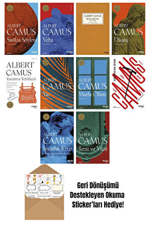 Albert Camus 10 Kitap Seti + Okuma Sticker'ları