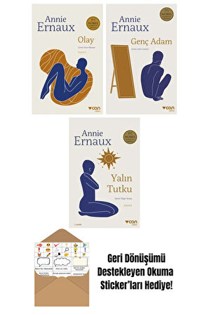 Annie Ernaux 3 Kitap Seti + Okuma Sticker'ları