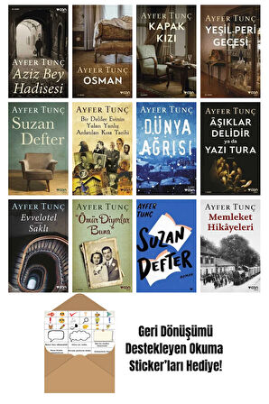 Ayfer Tunç 12 Kitap Seti + Okuma Sticker'ları