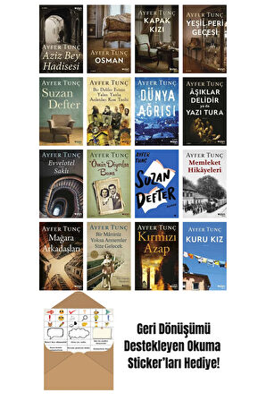 Ayfer Tunç 16 Kitap Seti + Okuma Sticker'ları
