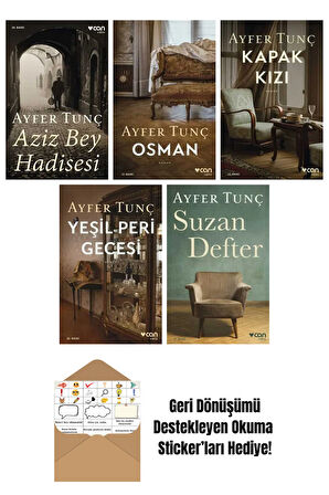 Ayfer Tunç 5 Kitap Seti + Okuma Sticker'ları