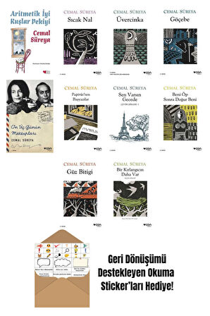 Cemal Süreya 10 Kitap Seti + Okuma Sticker'ları