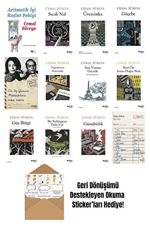 Cemal Süreya 12 Kitap Seti + Okuma Sticker'ları
