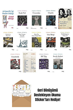 Cemal Süreya 14 Kitap Seti + Okuma Sticker'ları