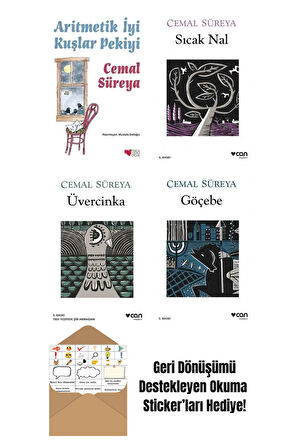 Cemal Süreya 4 Kitap Seti + Okuma Sticker'ları