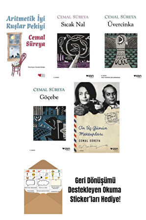 Cemal Süreya 5 Kitap Seti + Okuma Sticker'ları