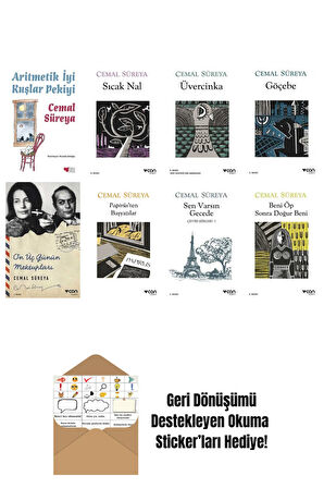 Cemal Süreya 8 Kitap Seti + Okuma Sticker'ları