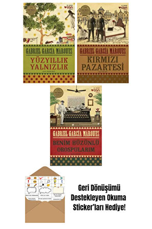 Gabriel García Márquez 3 Kitap Seti + Okuma Sticker'ları
