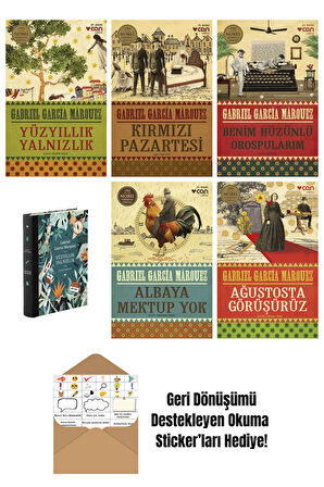Gabriel García Márquez 6 Kitap Seti + Okuma Sticker'ları