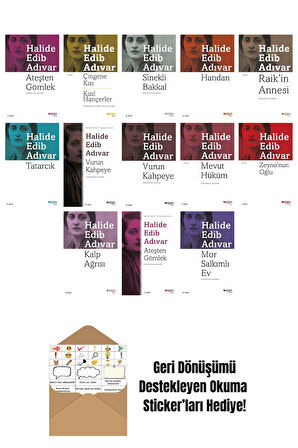 Halide Edib Adıvar 13 Kitap Seti + Okuma Sticker'ları