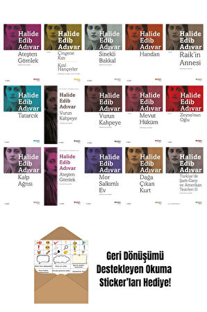 Halide Edib Adıvar 15 Kitap Seti + Okuma Sticker'ları