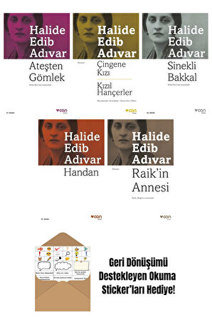 Halide Edib Adıvar 5 Kitap Seti + Okuma Sticker'ları